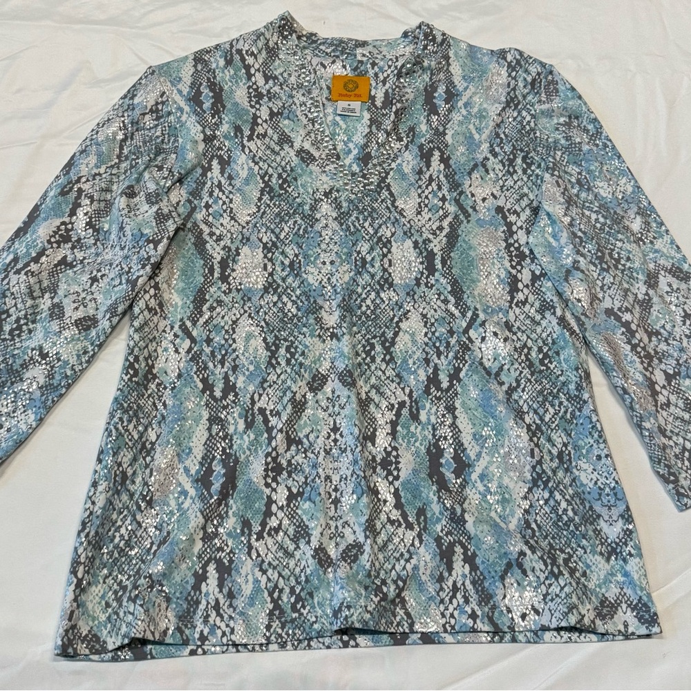 Stylish Snake Print Women's Top